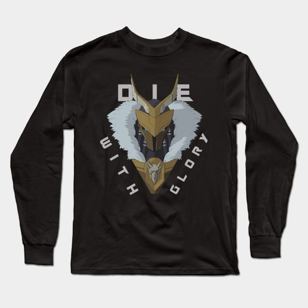 DIE WITH GLORY Long Sleeve T-Shirt by ThePipeDreamer